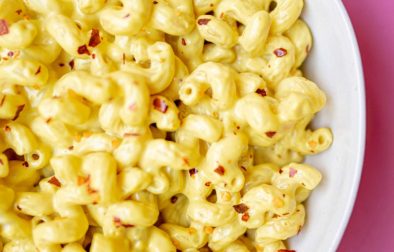 bowl of cashew mac and cheese